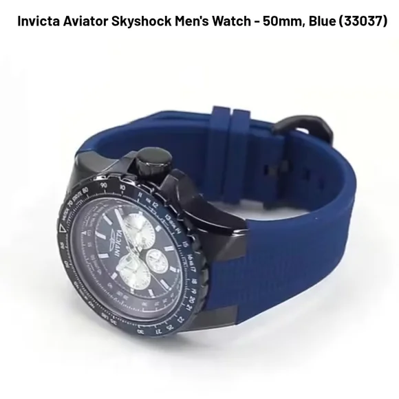 Invicta Aviator Skyshock Men's Watch - Blue and Black